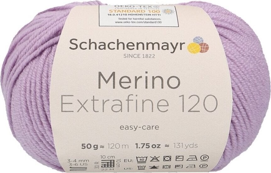 Fil à tricoter Schachenmayr Merino Extrafine 120 00145 Fil à tricoter