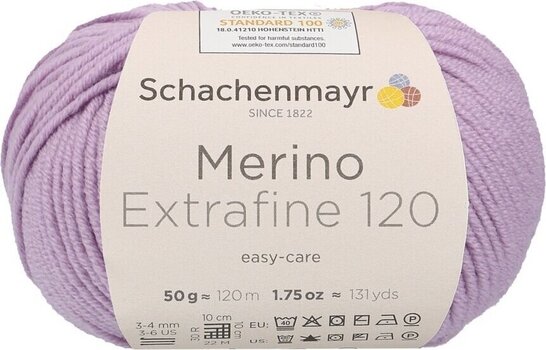 Fil à tricoter Schachenmayr Merino Extrafine 120 00145 Fil à tricoter - 1