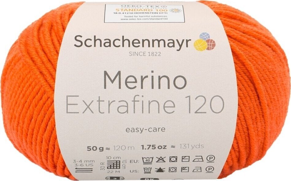 Knitting Yarn Schachenmayr Merino Extrafine 120 00125 Knitting Yarn