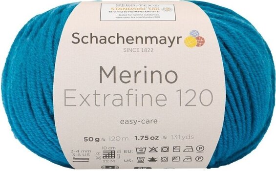 Fil à tricoter Schachenmayr Merino Extrafine 120 00169 Fil à tricoter - 1