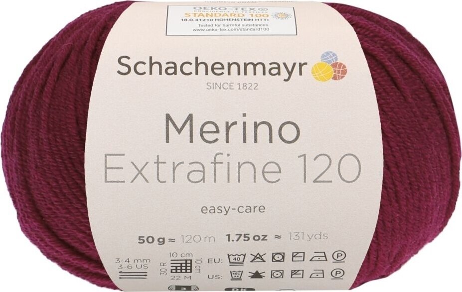 Fil à tricoter Schachenmayr Merino Extrafine 120 10132 Fil à tricoter