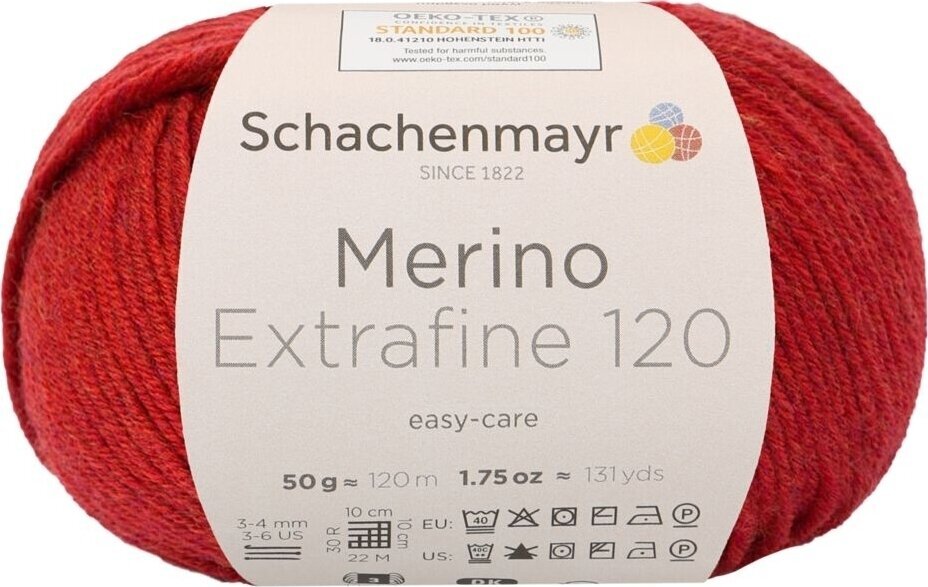 Fios para tricotar Schachenmayr Merino Extrafine 120 00127 Fios para tricotar