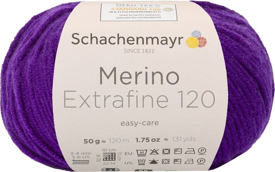 Knitting Yarn Schachenmayr Merino Extrafine 120 00148 Knitting Yarn