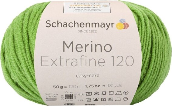 Fios para tricotar Schachenmayr Merino Extrafine 120 00173 Fios para tricotar - 1