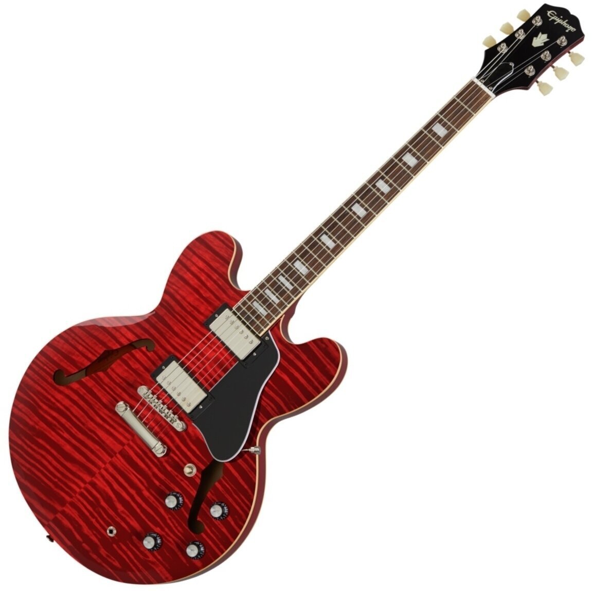 Guitare semi-acoustique Epiphone ES-335 Figured Sixties Cherry Guitare semi-acoustique