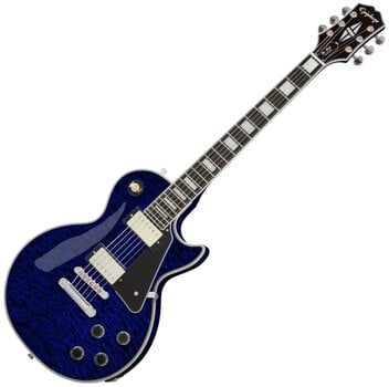 Electric guitar Epiphone Les Paul Custom Quilt Viper Blue Electric guitar - 1