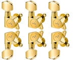 Schaller M6 135 3L/3R Solid 21,7 Gold Guitar Tuning Machines (Like new)
