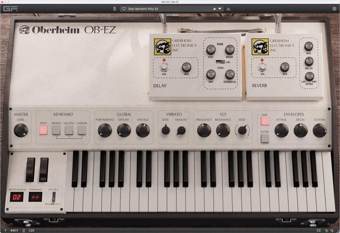 Virtuális hangszer GForce Oberheim OB-EZ (Digitális termék)