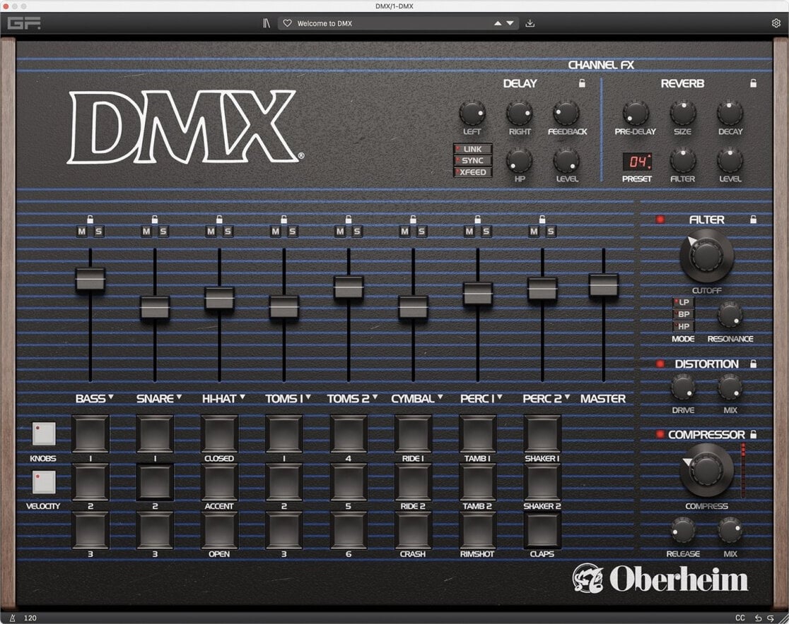 Studiový software VST Instrument GForce Oberheim DMX (Digitální produkt)