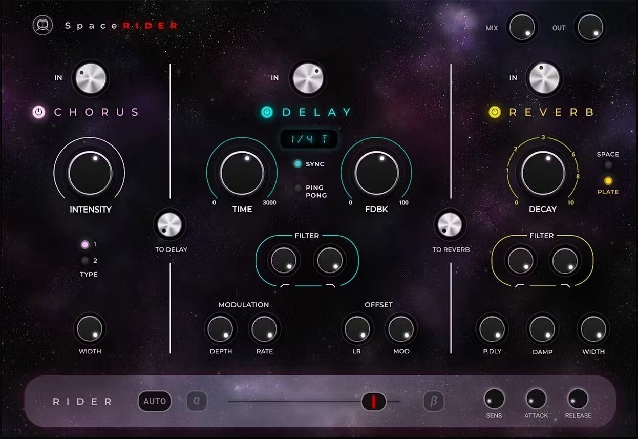 Studio software plug-in effect Waves Space Rider (Digitaal product)