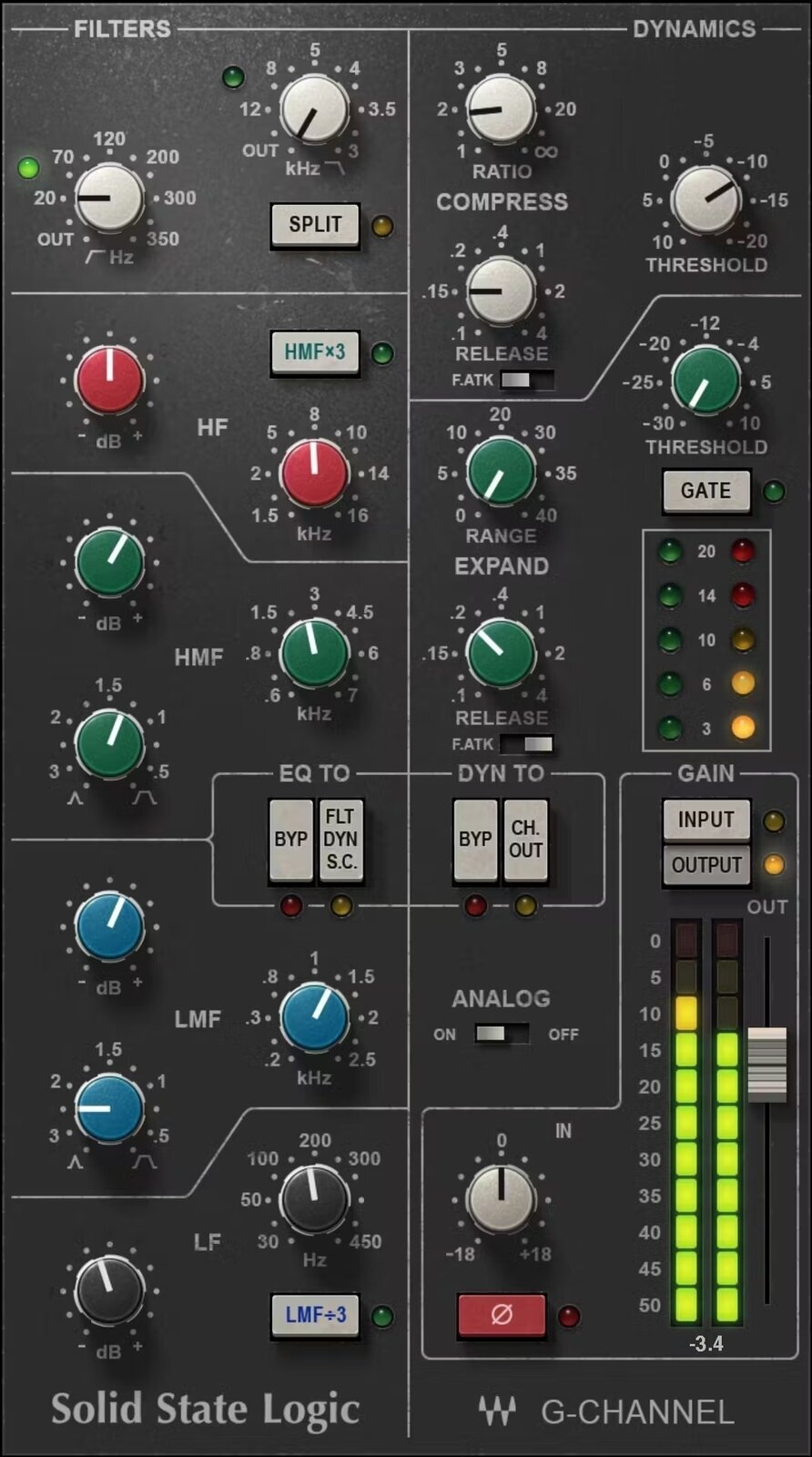 Programski FX procesor z vtičnikom Waves SSL G-Channel (Digitalni izdelek)