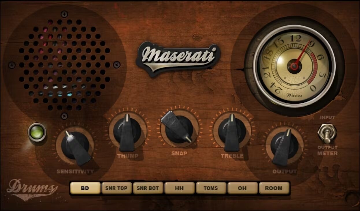Logiciel de studio Plugins d'effets Waves Maserati DRM (Produit numérique)
