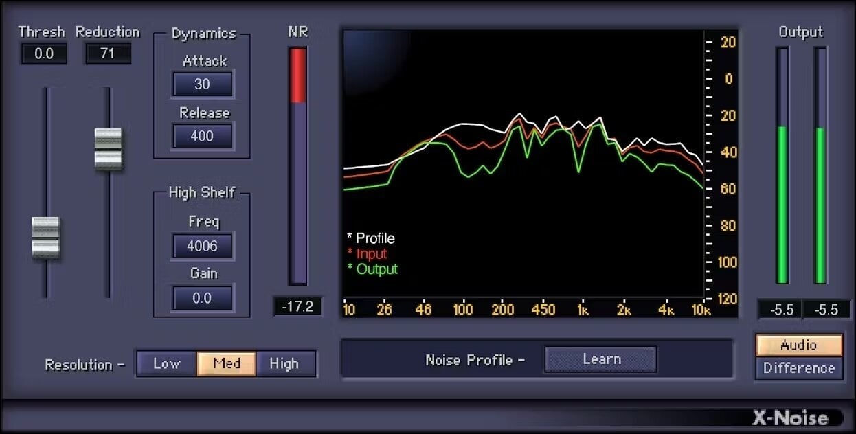 Студио софтуер Plug-In ефект Waves X-Noise (Дигитален продукт)