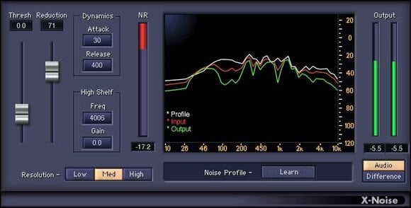 Студио софтуер Plug-In ефект Waves X-Noise (Дигитален продукт) - 1