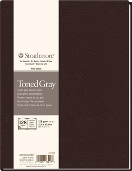 Carnet de croquis Strathmore Serie 400 Toned Gray Hardbound Book 28 x 22 cm 118 g Carnet de croquis - 1