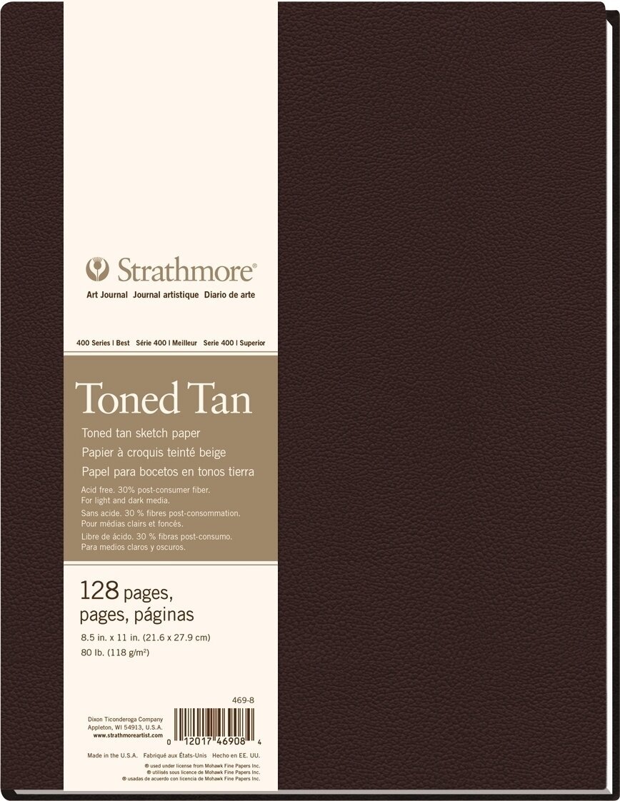 Szkicownik Strathmore Serie 400 Toned Tan Hardbound Book 28 x 22 cm 118 g Szkicownik