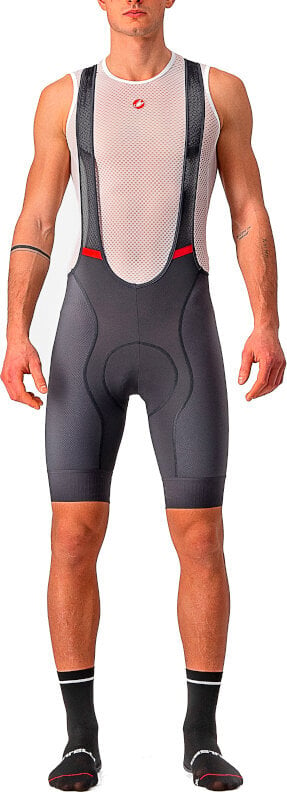 Cyklo-kalhoty Castelli Competizione Bibshorts Dark Gray M Cyklo-kalhoty