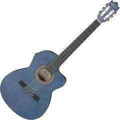 Konzertgitarre mit Tonabnehmer Ibanez GA5FMTCE-OB Berry Blue Konzertgitarre mit Tonabnehmer