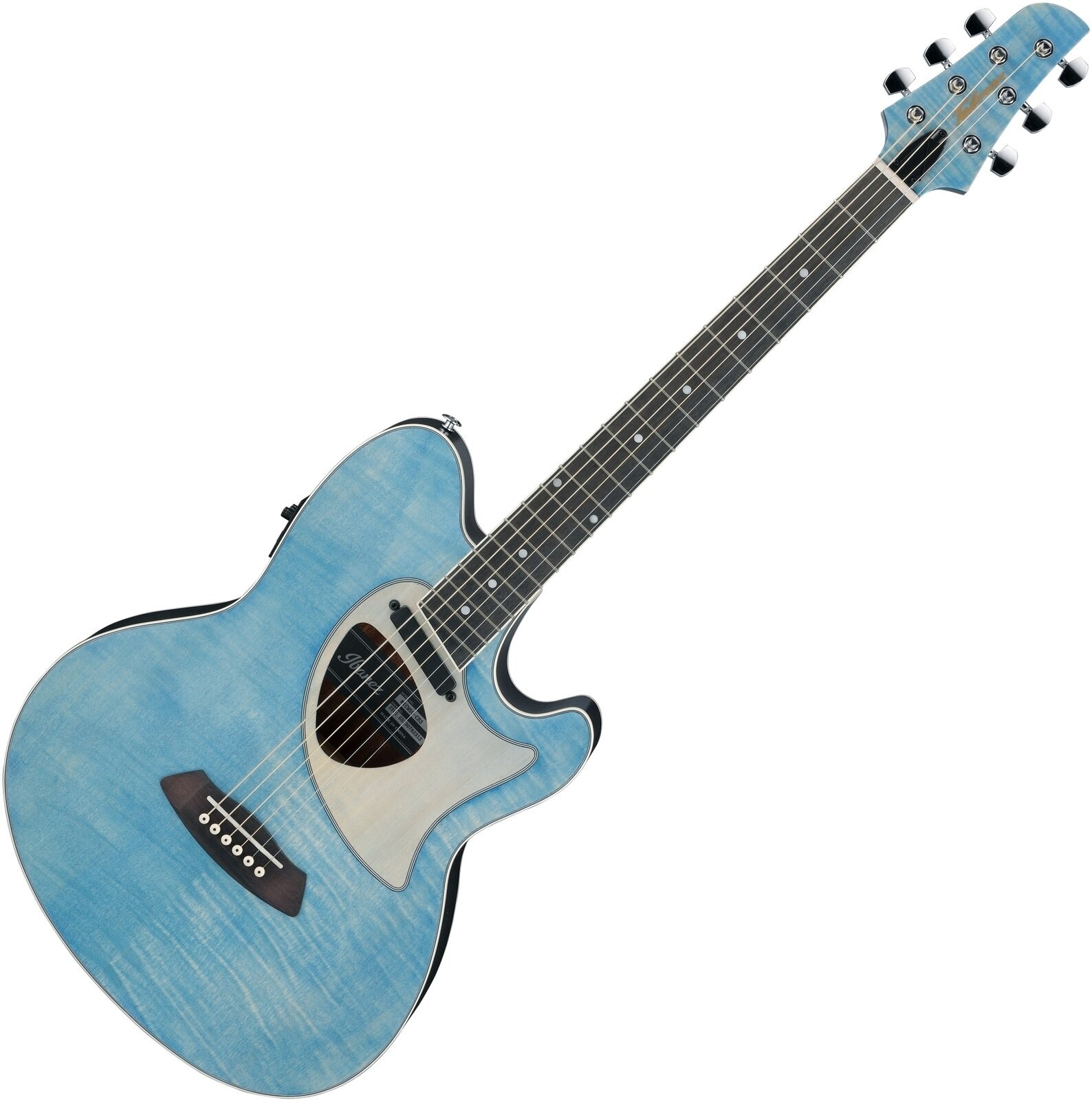 Elektro-Akustikgitarre Ibanez TCM50FM-ODB Denim Blue Elektro-Akustikgitarre