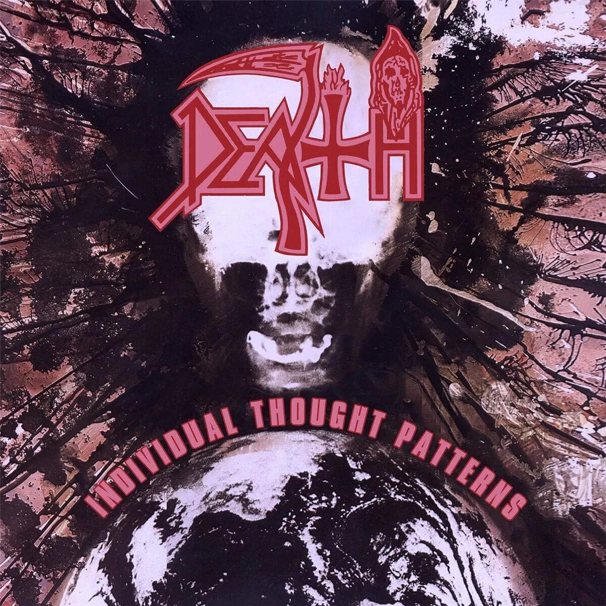 Vinyylilevy Death - Individual Thought Patterns (Tri Colour Merge Splatter Coloured) (Deluxe Edition) (Limited Edition) (Reissue) (Remastered) (LP)
