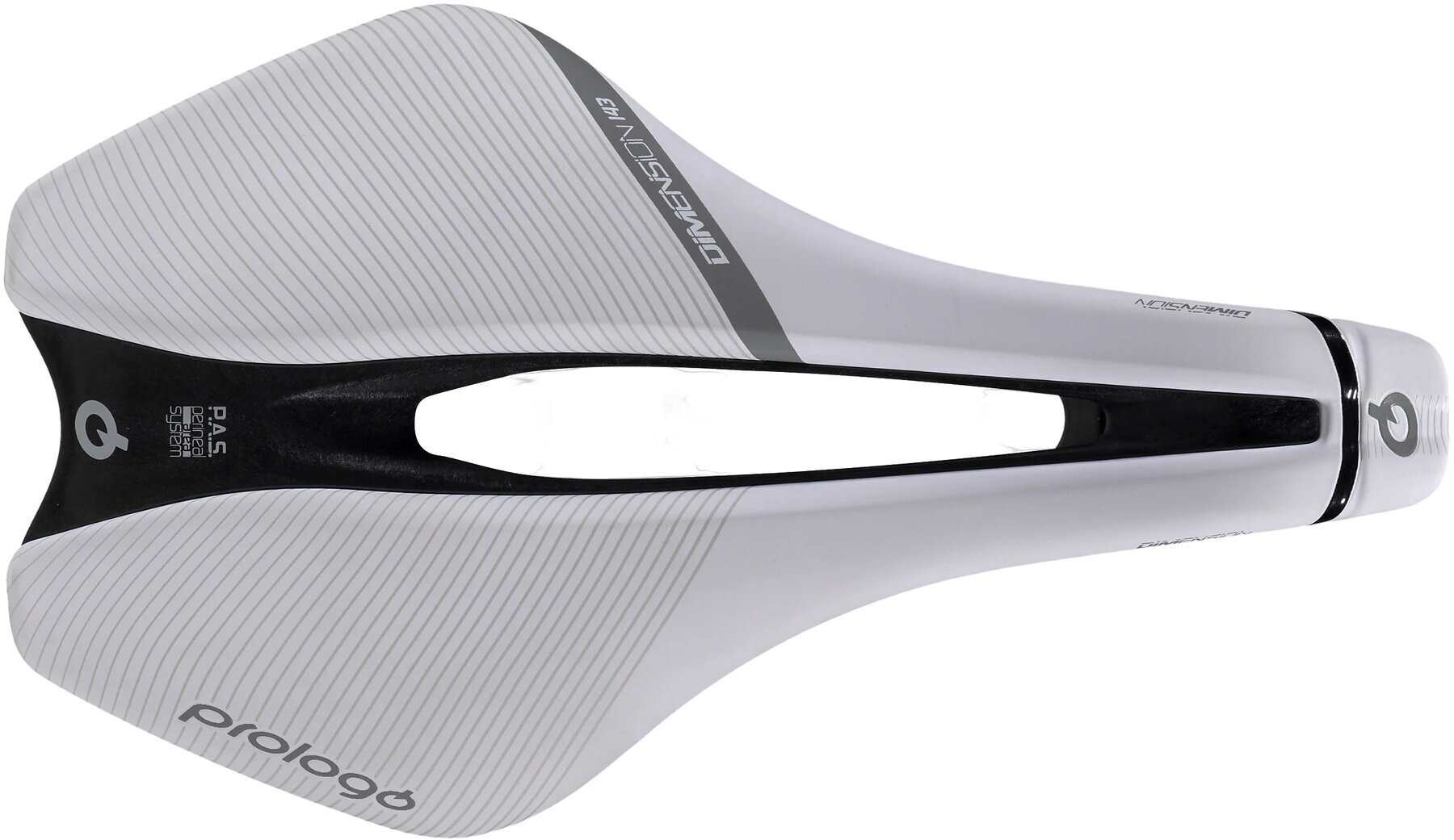 Sedlo Prologo Dimension 143 White/Black 143 mm T4.0 (Krom-molibdenova zlitina) Sedlo