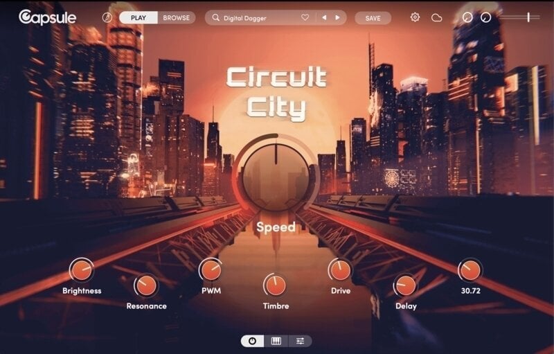 Virtuális hangszer Capsule Audio Circuit City (Digitális termék)