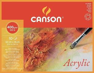 Sketchbook Canson Acrylique Cold Pressed Sketchbook 10 41 x 32 cm 400 g Natural White