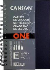 Skizzenbuch Canson Book Spiral-Bound Short Side One Skizzenbuch 80 21,6 x 14 cm 100 g Portrait