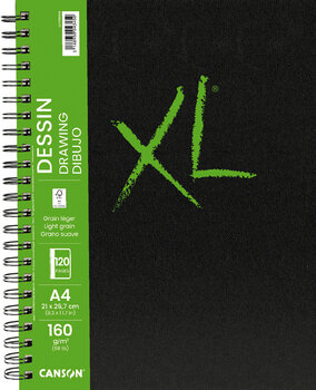 Carnet de croquis Canson Book Wire Bound Long Side XL Drawing A4 160 g Portrait Carnet de croquis - 1