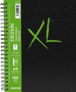 Skissbok Canson Book Wire Bound Long Side XL Drawing A5 160 g Portrait Skissbok - 1