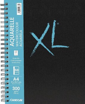 Sketchbook Canson Book Wire Bound Long Side XL Watercolour A4 300 g Portrait Sketchbook - 1
