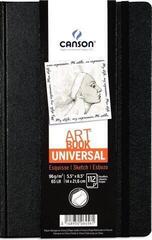 Carnet de croquis Canson Liv Universal Carnet de croquis 21,6 x 14 cm 96 g Black