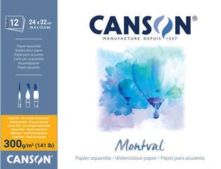 Skizzenbuch Canson Pad Montval Cold Pressed Skizzenbuch 12 32 x 24 cm 300 g Natural White