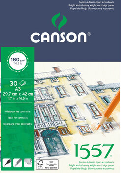 Livro de desenho Canson Pad 1557 Drawing A3 180 g Livro de desenho - 1