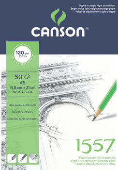 Скицник Canson Pad 1557 Sketching A5 120 g Скицник - 1