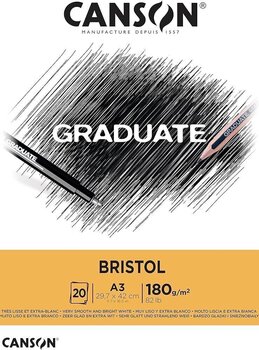 Μπλοκ Ζωγραφικής Canson Pad Graduate Bristol A3 180 g Μπλοκ Ζωγραφικής - 1