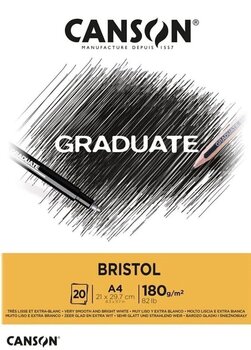 Carnet de croquis Canson Pad Graduate Bristol A4 180 g Carnet de croquis - 1
