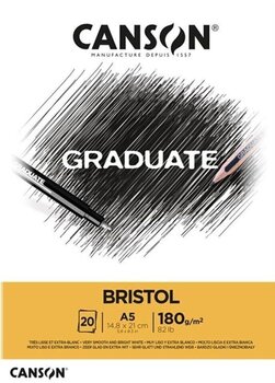 Bloc de dibujo Canson Pad Graduate Bristol A5 180 g Bloc de dibujo - 1