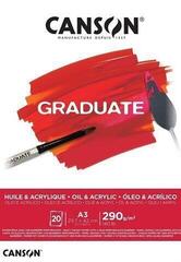 Blok za skiciranje Canson Pad Graduate Huile & Acrylique Скетцхбоок 20 A3 290 g