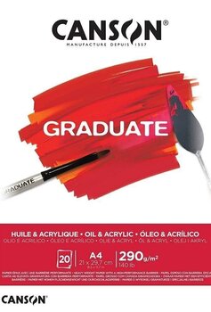 Skizzenbuch Canson Pad Graduate Huile & Acrylique A4 290 g Skizzenbuch - 1