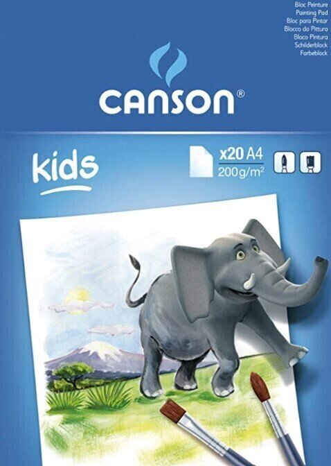 Carnet de croquis Canson Pad Kids Painting A4 200 g Carnet de croquis