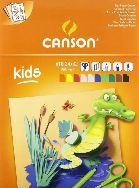 Vázlattömb Canson Pads Kids Colour Creation 32 x 24 cm 185 g Válogatott színek Vázlattömb