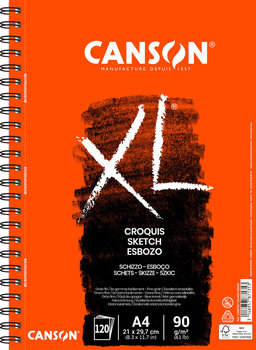 Carnet de croquis Canson Sp Long Side XL A4 90 g Carnet de croquis - 1