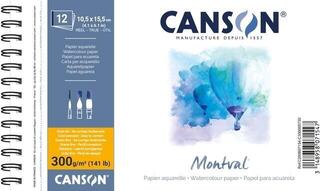 Скетчбук Canson Sp Montval Cold Pressed Скетчбук 12 A6 300 g Natural White