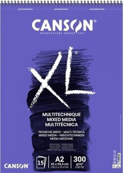 Luonnosvihko Canson Sp XL Mixed Media Textured A2 300 g Luonnosvihko - 1
