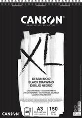 Skizzenbuch Canson Sp XL Dessin Skizzenbuch 40 A3 150 g Black