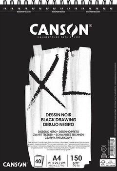 Livro de desenho Canson Sp XL Dessin A4 150 g Black Livro de desenho - 1