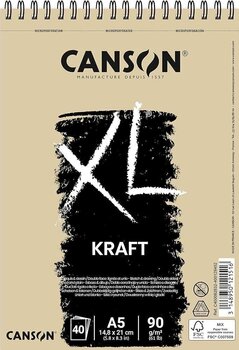 Carnet de croquis Canson Sp XL Kraft A5 90 g Carnet de croquis - 1