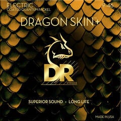 Saiten für E-Gitarre DR Strings Dragon Skin+ Coated Light to Medium 9-46 Saiten für E-Gitarre