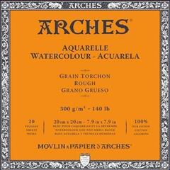 Sketchbook Arches Watercolour Rough Block Natural White Sketchbook 20 x 20 cm 300 g